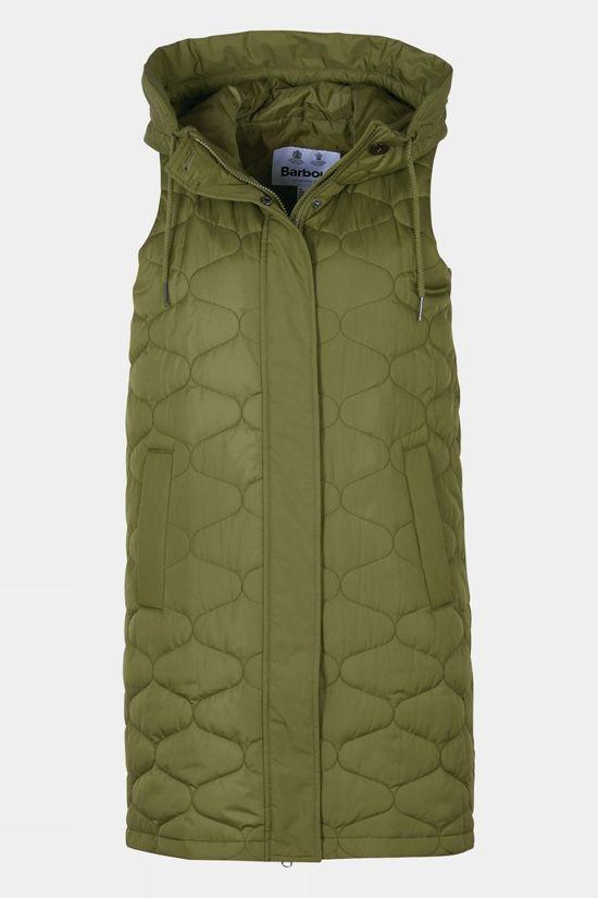 Barbour Womens Nahla Gilet Jacket Dk Green Size