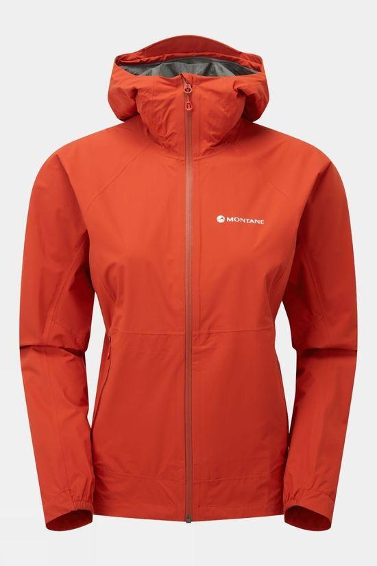 Montane Womens Minimus Lite Waterproof Jacket Rust Size