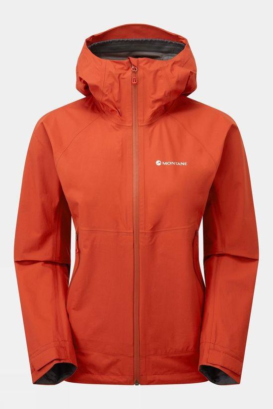 Montane Womens Spirit Lite Waterproof Jacket Mid Red Size