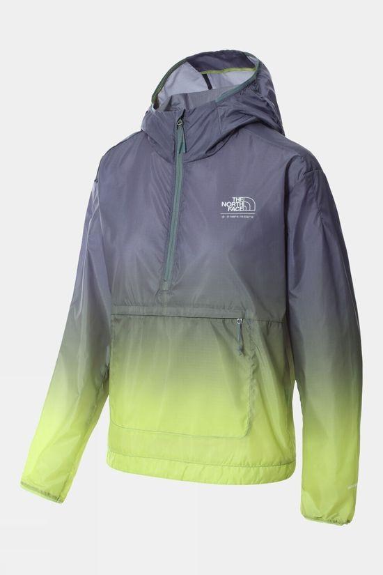 The North Face Womens Printed Windy Peak Anorak Mid Blue Size