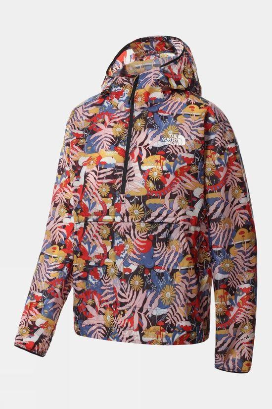 The North Face Womens Printed Windy Peak Anorak Black Size