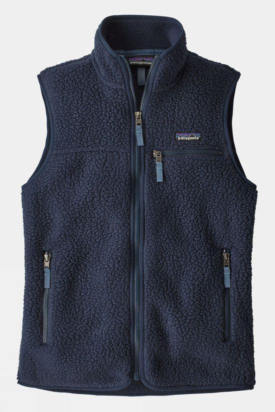 Patagonia Womens Retro Pile Vest Navy Size