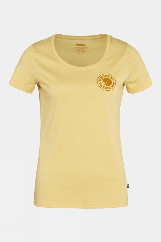 Fjallraven Womens 1960 Logo T-Shirt Yellow Size