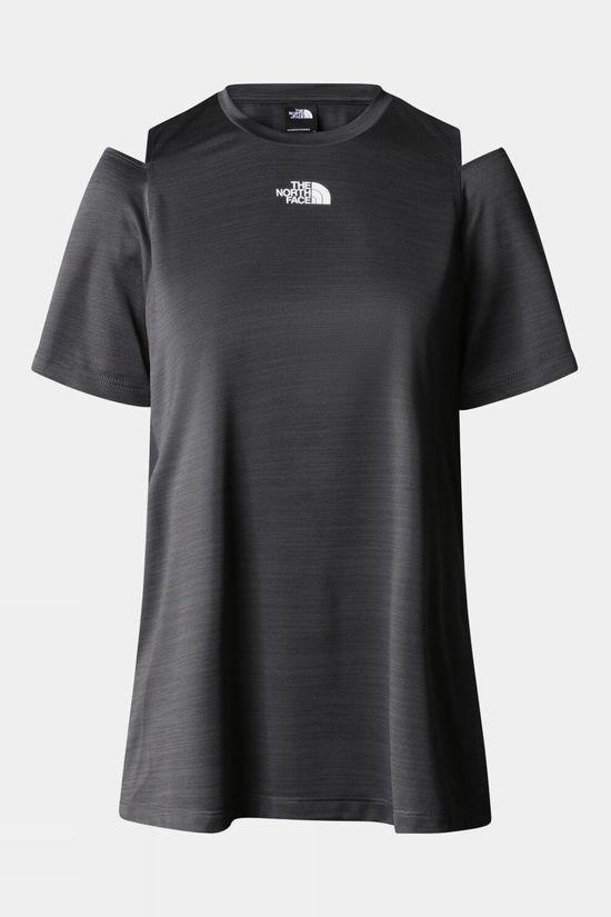 The North Face Womens Athletics Outdoors T-Shirt Dk Grey Size