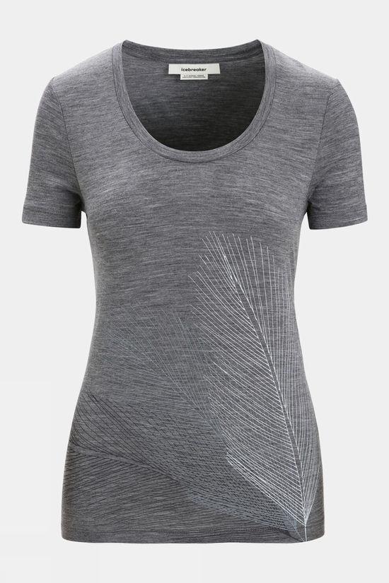 Icebreaker Womens Tech Lite II Scoop T-Shirt Mid Grey Size