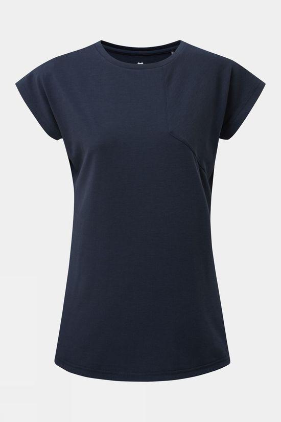 Mountain Equipment Womens Silhouette T-Shirt Navy Size