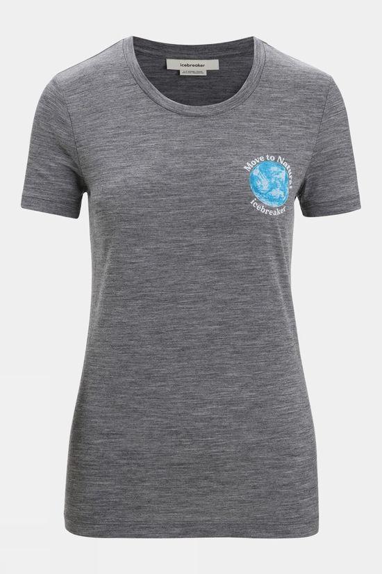 Icebreaker Womens Tech Lite II Tee Mid Grey Size