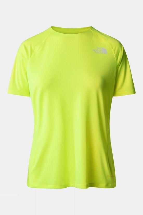 The North Face Womens Summit High Trail Run T-Shirt Yellow Size