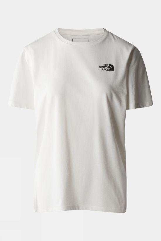 The North Face Womens Foundation Graphic T-Shirt Off White Size