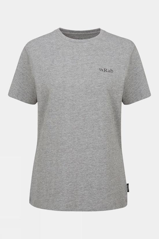 Rab Womens Tuku Ridge T-Shirt Mid Grey Size