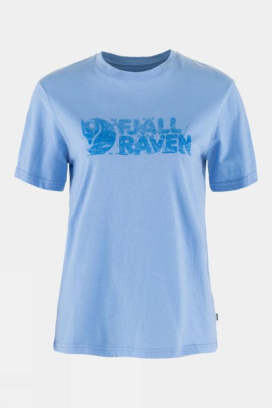 Fjallraven Womens Lush Logo T-Shirt Bright Blue Size