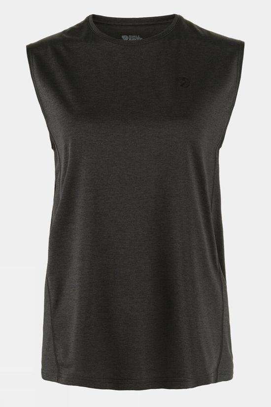 Fjallraven Womens Abisko Day Hike Tank Top Black Size