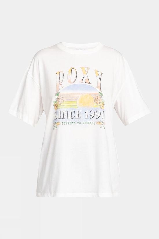 Roxy Womens Dreamers Short Sleeve T-Shirt White Size