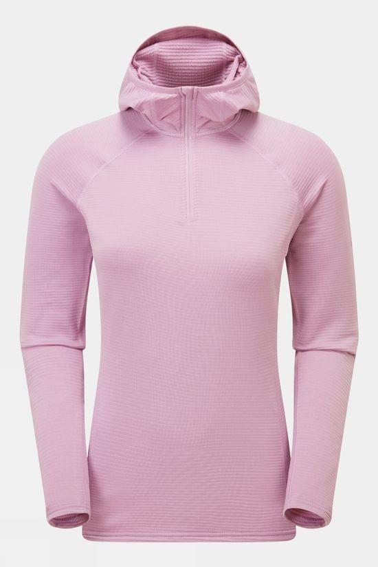 Montane Womens Protium Lite Hooded Fleece Pale Pink Size