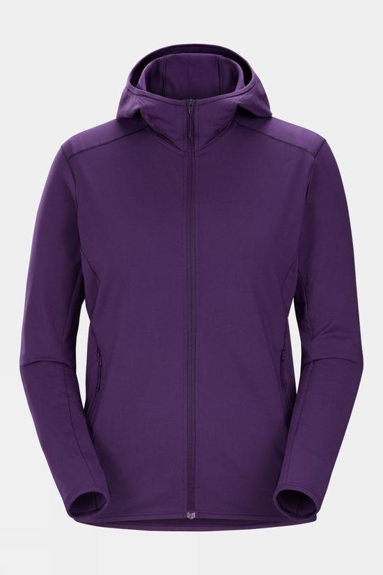 Arc'teryx Womens Kyanite LT Hooded Jacket Dark Purple Size