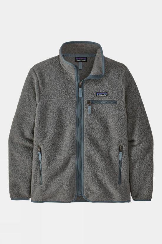 Patagonia Womens Retro Pile Fleece Jacket Mid Grey Size