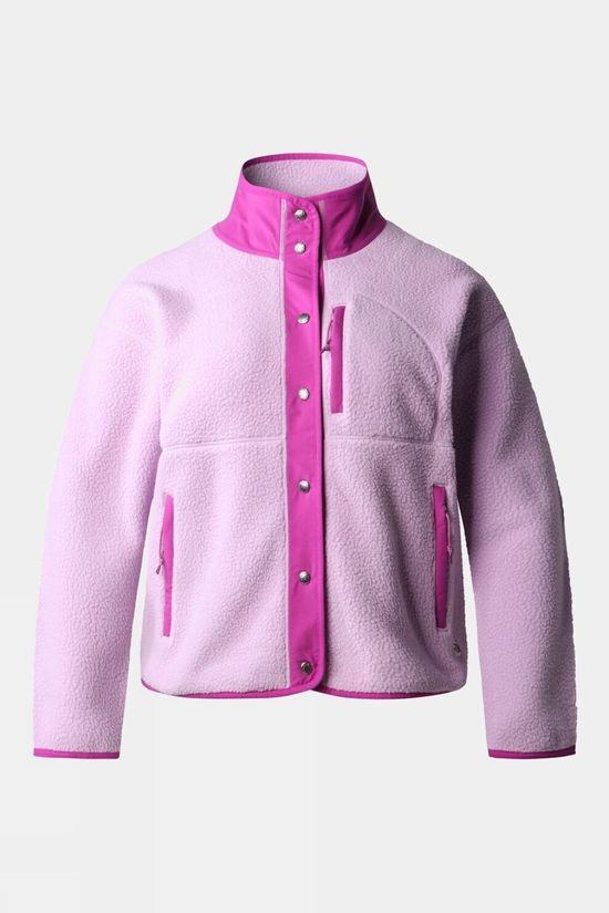 The North Face Womens Plus Size Cragmont Fleece Jacket Mid Pink Size 22-26