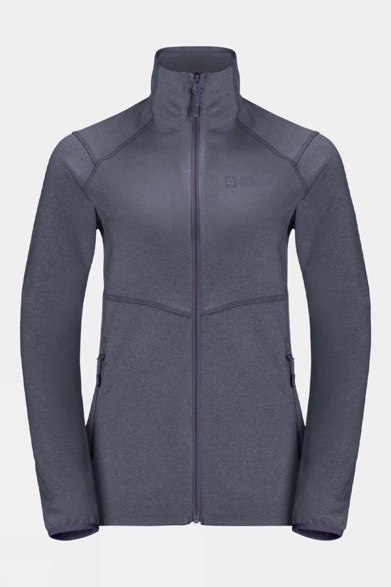 Jack Wolfskin Womens Fortberg Fleece Jacket Dk Grey Size