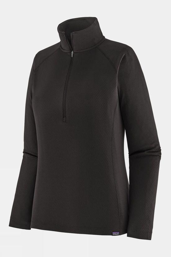 Patagonia Womens Capilene Midweight Zip-Neck Fleece Black Size