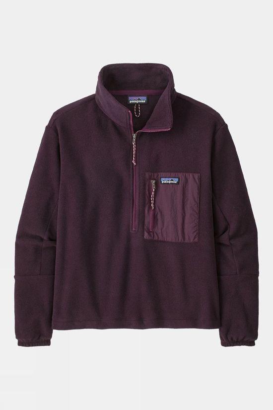 Patagonia Womens Microdini Half Zip Pullover Dark Purple Size