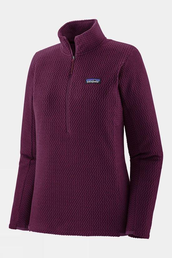 Patagonia Womens R1 Air Zip-Neck Fleece Dark Purple Size