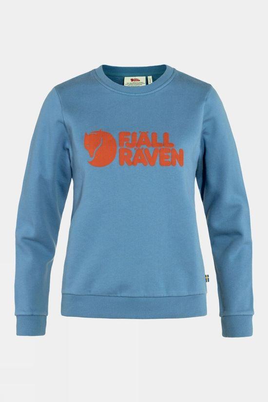 Fjallraven Womens Logo Sweater Blue Size