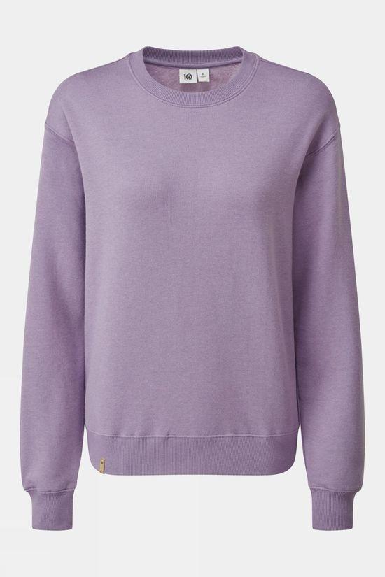 Tentree Womens Treefleece Crew Sweater Light Purple Size