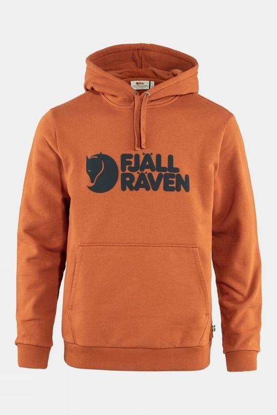 Fjallraven Mens Logo Hoodie Rust Size