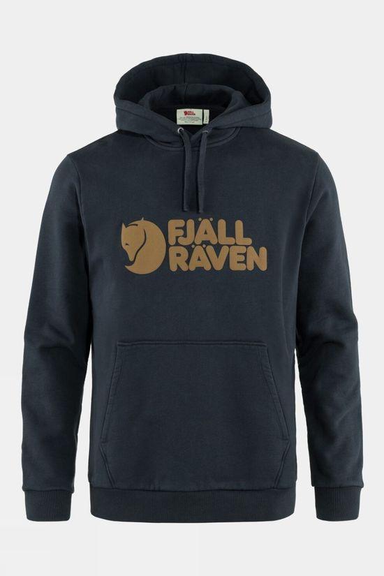 Fjallraven Mens Logo Hoodie Navy Size