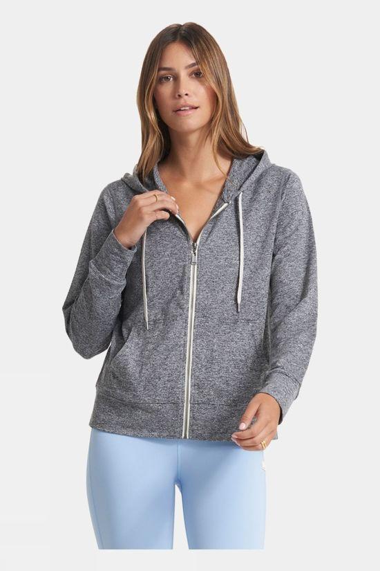 Vuori Womens Halo Performance Hoodie 2.0 Top Mid Grey Size