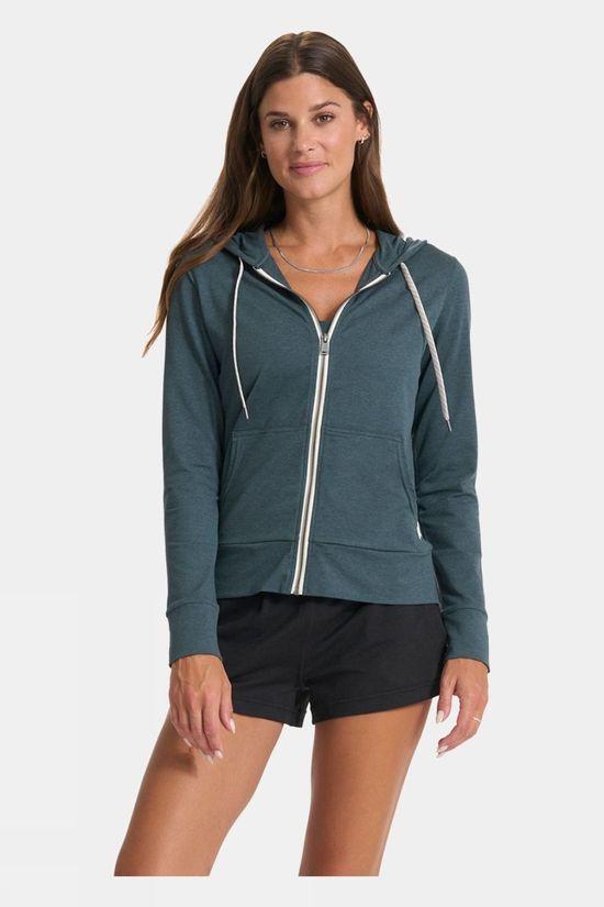 Vuori Womens Halo Performance Hoodie 2.0 Top Lt Grey Size