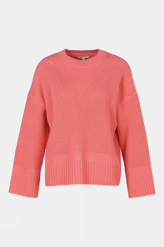 Barbour Womens Coraline Knit Jumper Mid Pink Size