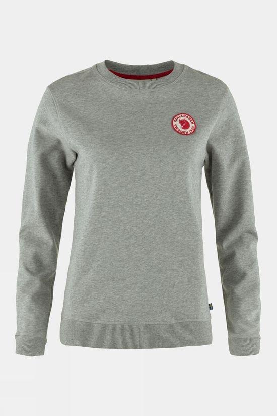 Fjallraven Womens 1960 Logo Badge Sweater Mid Grey Size