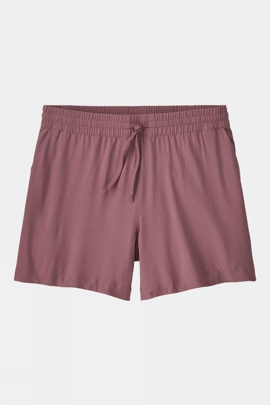 Patagonia Womens Fleetwith Shorts Light Purple Size