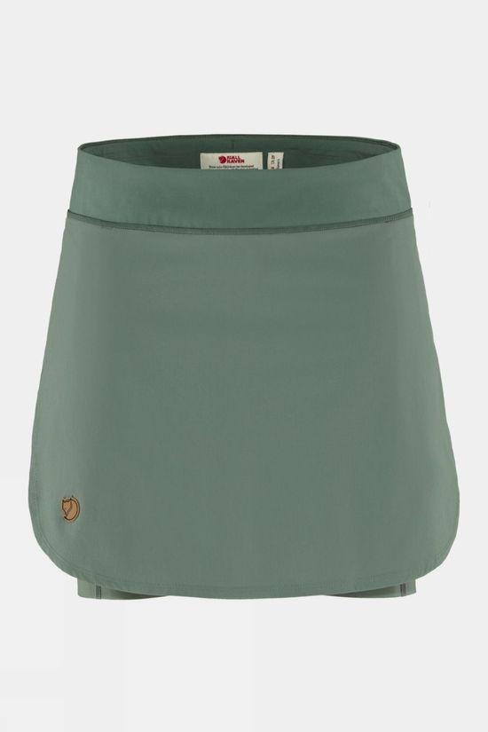 Fjallraven Womens Abisko Midsummer Skort Mid Green Size 20