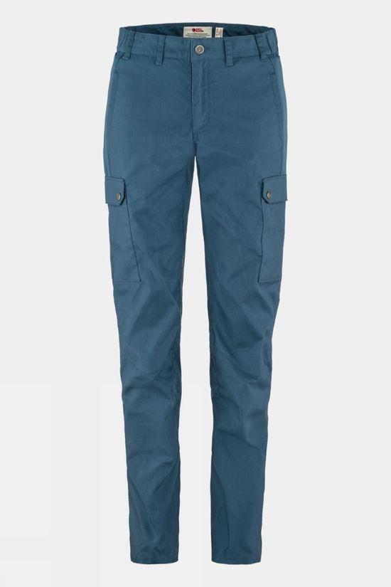 Fjallraven Womens Stina Trousers Mid Blue Size 20