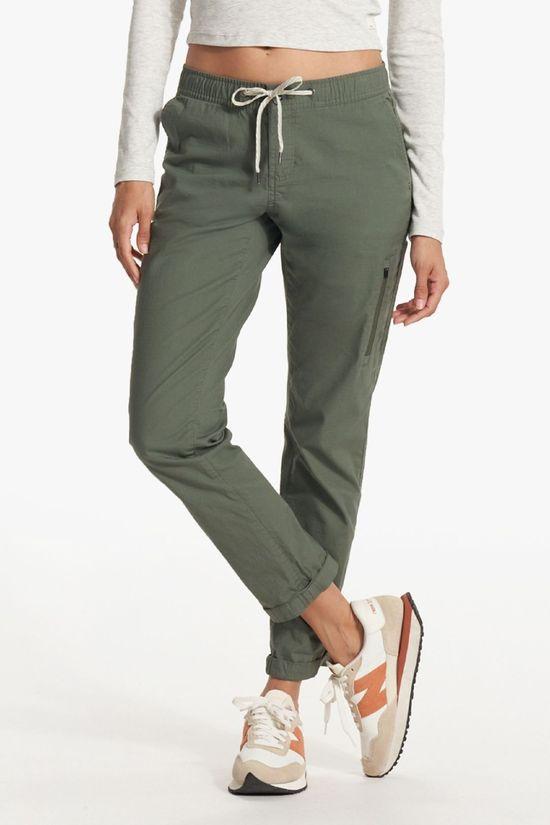 Vuori Womens Ripstop Trousers Dk Green Size