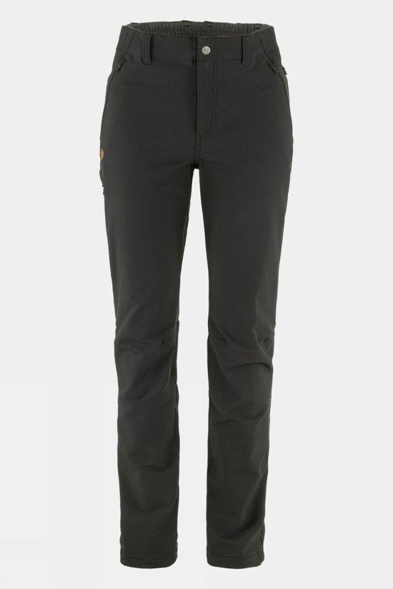 Fjallraven Womens Abisko Winter Stretch Trousers Black Size 16