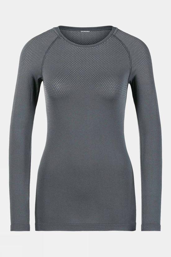 Odlo Womens Performance Light Eco Long Sleeve Baselayer Mid Grey Size