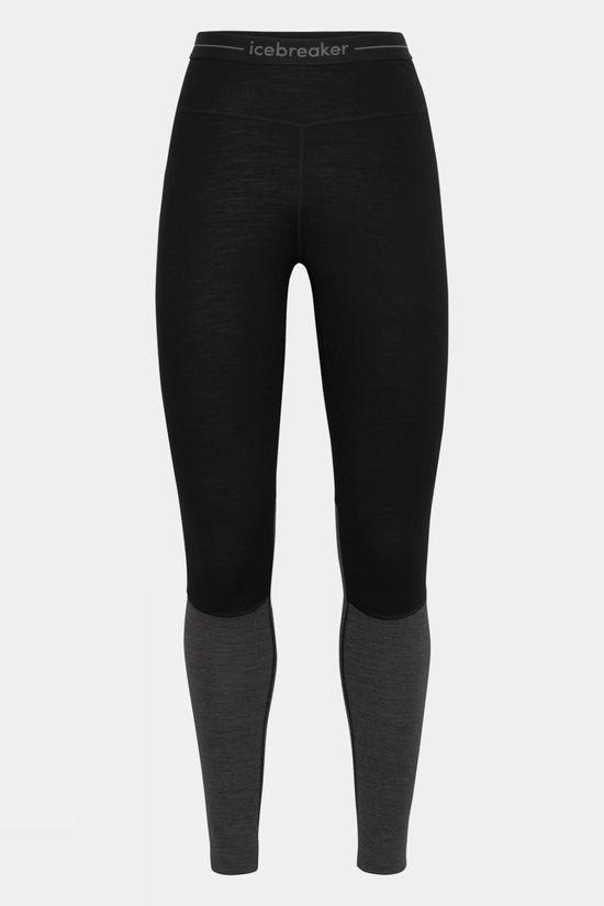 Icebreaker Womens 200 Zoneknit Merino Thermal Leggings Black Size