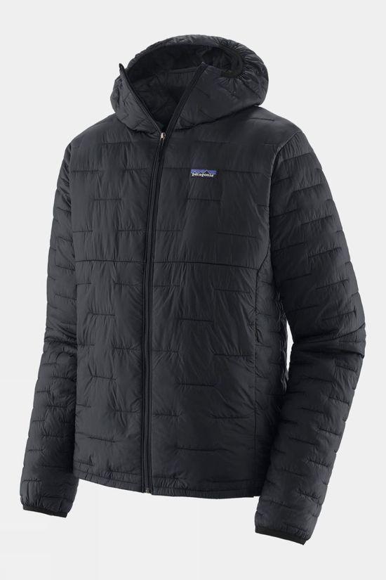 Patagonia Mens Micro Puff Hooded Jacket Black Size