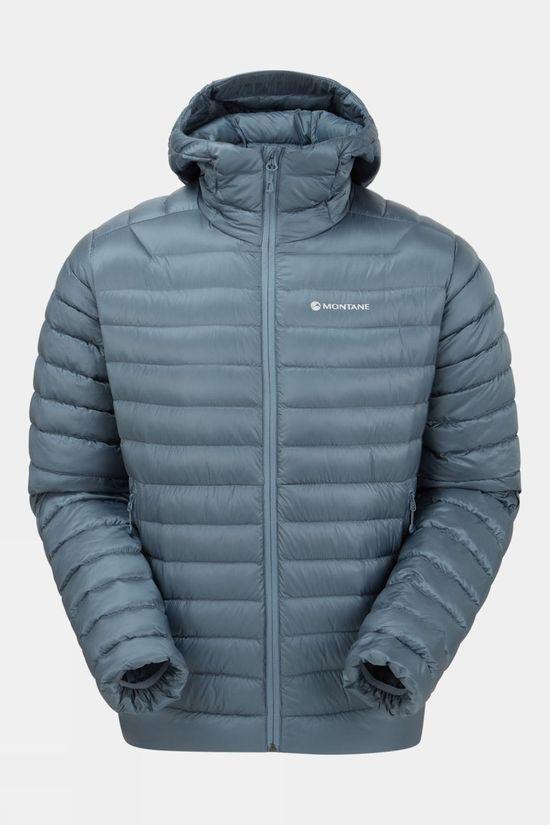 Montane Mens Anti-Freeze Hooded Down Jacket Lt Grey Size