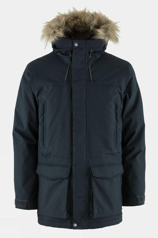 Fjallraven Mens Nuuk Lite Parka Jacket Navy Size