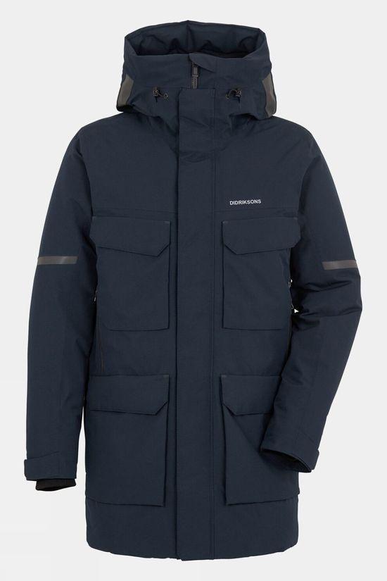 Didriksons Mens Drew Parka Navy Size