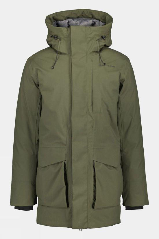 Didriksons Mens Akilles Parka Dk Green Size