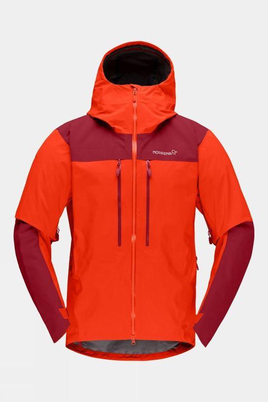 Norrona Mens Trollveggen GTX Pro Light Jacket Bright Red Size