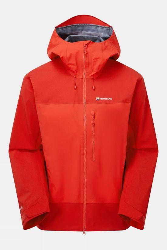 Montane Mens Phase XPD Waterproof Jacket Mid Red Size