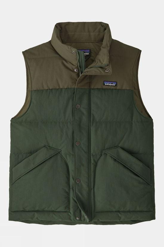 Patagonia Mens Downdrift Vest Gilet Dk Green Size