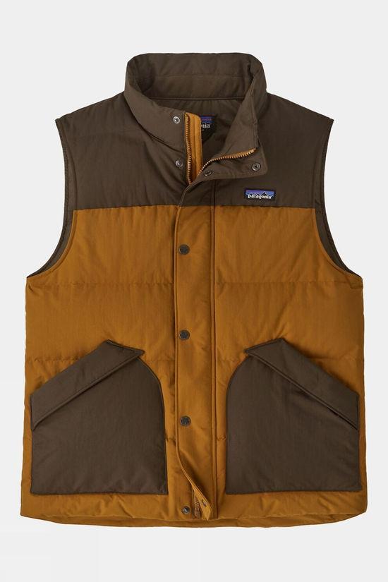 Patagonia Mens Downdrift Vest Gilet Mid Brown Size