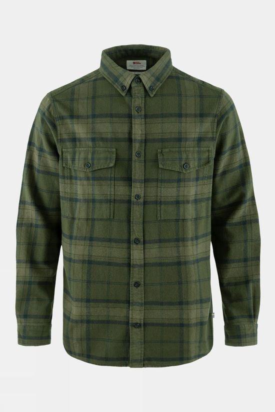 Fjallraven Mens Övik Twill Shirt Khaki Size